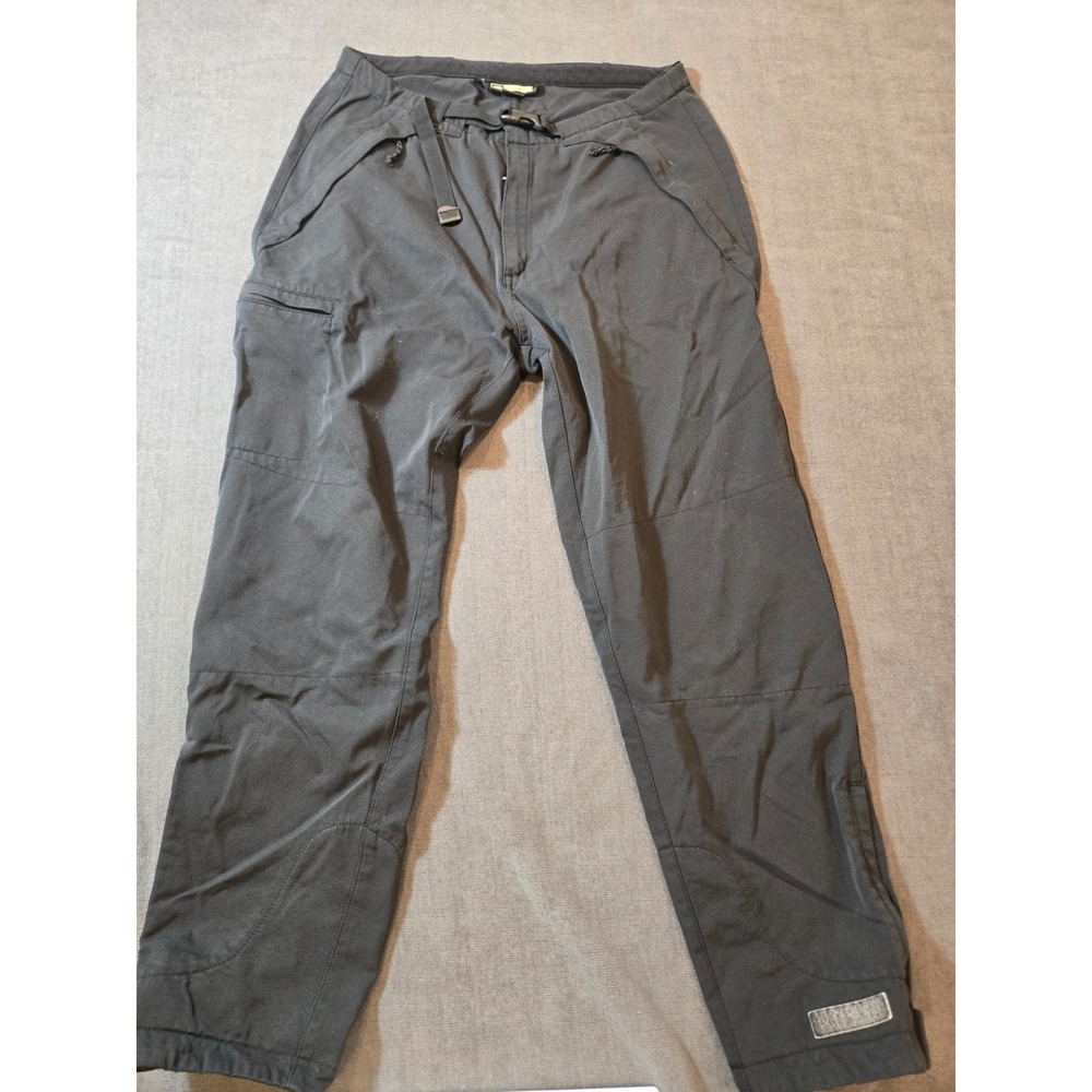REI E1 Elements Hiking Rain Snow Nylon Pants RN 37249 Black Women's 12 Petite